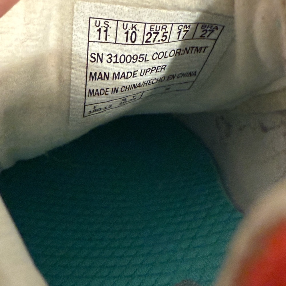 Skechers Kids Sneakers in White, Aqua, and Coral - Picture 12 of 13